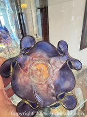 MaxSold Auction: Art glass ruffled bowl  - Ottawa (Ontario, Canada) SELLER MANAGED Downsizing Online Auction -  Cinnabar