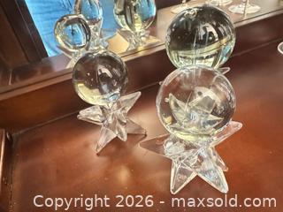 MaxSold Auction: Art glass spheres on stands  - Ottawa (Ontario, Canada) SELLER MANAGED Downsizing Online Auction -  Cinnabar