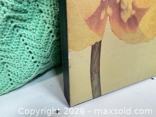 MaxSold Auction: Artistic flowers canvas poster  - Ottawa (Ontario, Canada) SELLER MANAGED Downsizing Online Auction -  Cinnabar