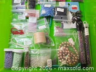 MaxSold Auction: Assorted beads and supplies lot 621 - Ottawa (Ontario, Canada) SELLER MANAGED Downsizing Online Auction -  Cinnabar