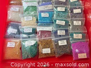 MaxSold Auction: Assorted beads lot 615 - Ottawa (Ontario, Canada) SELLER MANAGED Downsizing Online Auction -  Cinnabar