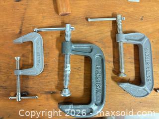 MaxSold Auction: Assorted tools lot 445, sharpening stone, chisels, clamps - Ottawa (Ontario, Canada) SELLER MANAGED Downsizing Online Auction -  Cinnabar