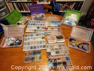 MaxSold Auction: Beading supplies and cases lot 600 - Ottawa (Ontario, Canada) SELLER MANAGED Downsizing Online Auction -  Cinnabar