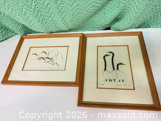 MaxSold Auction: Benjamin Chee Chee “autumn flight” and “friends” Geese prints  - Ottawa (Ontario, Canada) SELLER MANAGED Downsizing Online Auction -  Cinnabar