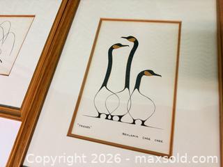 MaxSold Auction: Benjamin Chee Chee “autumn flight” and “friends” Geese prints  - Ottawa (Ontario, Canada) SELLER MANAGED Downsizing Online Auction -  Cinnabar