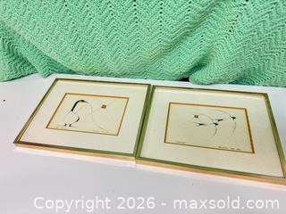 MaxSold Auction: Benjamin Chee Chee “good morning” and “swallows” indigenous print  - Ottawa (Ontario, Canada) SELLER MANAGED Downsizing Online Auction -  Cinnabar