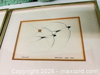 MaxSold Auction: Benjamin Chee Chee “good morning” and “swallows” indigenous print  - Ottawa (Ontario, Canada) SELLER MANAGED Downsizing Online Auction -  Cinnabar