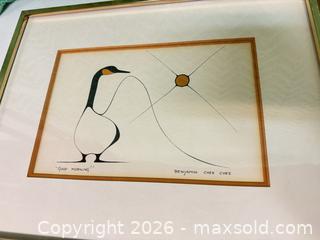 MaxSold Auction: Benjamin Chee Chee “good morning” and “swallows” indigenous print  - Ottawa (Ontario, Canada) SELLER MANAGED Downsizing Online Auction -  Cinnabar