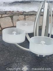 MaxSold Auction: Brushed Nickle 5 Light Chandelier - Ottawa (Ontario, Canada) SELLER MANAGED Downsizing Online Auction -  Cinnabar