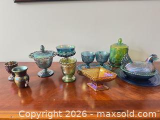MaxSold Auction: Carnival glass lot  - Ottawa (Ontario, Canada) SELLER MANAGED Downsizing Online Auction -  Cinnabar
