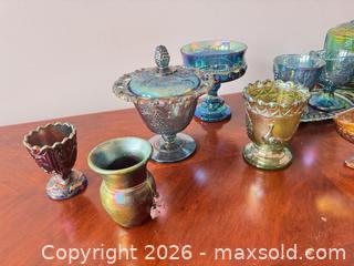 MaxSold Auction: Carnival glass lot  - Ottawa (Ontario, Canada) SELLER MANAGED Downsizing Online Auction -  Cinnabar