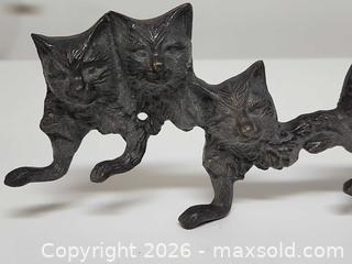 MaxSold Auction: Cast Iron Kitty Cat Key Holder - Ottawa (Ontario, Canada) SELLER MANAGED Downsizing Online Auction -  Cinnabar