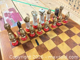 MaxSold Auction: Chessboard with legs and set - Ottawa (Ontario, Canada) SELLER MANAGED Downsizing Online Auction -  Cinnabar