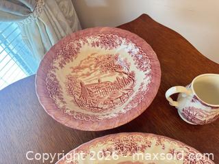MaxSold Auction: Churchill Staffordshire pitcher, basin, and plate set - Ottawa (Ontario, Canada) SELLER MANAGED Downsizing Online Auction -  Cinnabar