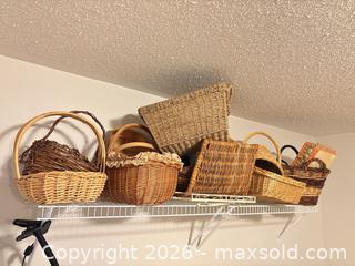 MaxSold Auction: Collection of baskets lot 667 - Ottawa (Ontario, Canada) SELLER MANAGED Downsizing Online Auction -  Cinnabar