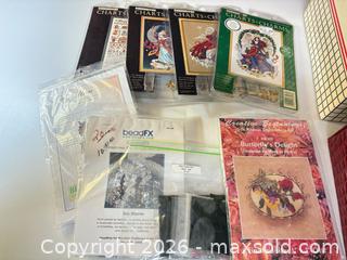 MaxSold Auction: Craft kit and pattern collection, cross stitch fabric, books and more lot 634 - Ottawa (Ontario, Canada) SELLER MANAGED Downsizing Online Auction -  Cinnabar