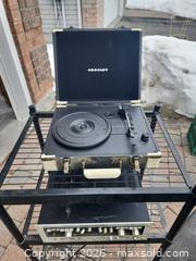 MaxSold Auction: Crosley Record Player Marantz Amplifer  - Ottawa (Ontario, Canada) SELLER MANAGED Downsizing Online Auction -  Cinnabar