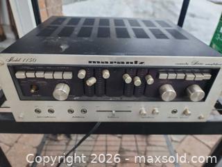 MaxSold Auction: Crosley Record Player Marantz Amplifer  - Ottawa (Ontario, Canada) SELLER MANAGED Downsizing Online Auction -  Cinnabar