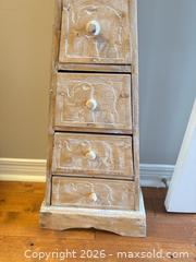 MaxSold Auction: Elephant themed five drawer pyramid chest - Ottawa (Ontario, Canada) SELLER MANAGED Downsizing Online Auction -  Cinnabar