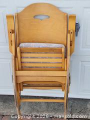 MaxSold Auction: Folding wood rocking chair - Ottawa (Ontario, Canada) SELLER MANAGED Downsizing Online Auction -  Cinnabar