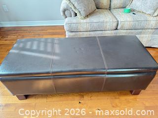 MaxSold Auction: Footrest and storage box  - Ottawa (Ontario, Canada) SELLER MANAGED Downsizing Online Auction -  Cinnabar