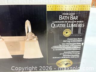 MaxSold Auction: Four light Bath Bar - Ottawa (Ontario, Canada) SELLER MANAGED Downsizing Online Auction -  Cinnabar