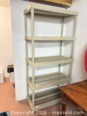 MaxSold Auction: Four plastic shelving units in basement  - Ottawa (Ontario, Canada) SELLER MANAGED Downsizing Online Auction -  Cinnabar