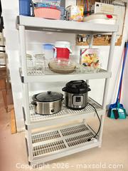 MaxSold Auction: Four plastic shelving units in basement  - Ottawa (Ontario, Canada) SELLER MANAGED Downsizing Online Auction -  Cinnabar