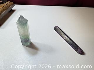 MaxSold Auction: Glass bowl and minerals, quartz, selenite, fluorite, and more - Ottawa (Ontario, Canada) SELLER MANAGED Downsizing Online Auction -  Cinnabar