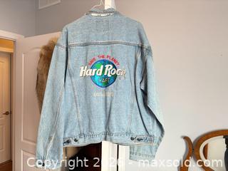 MaxSold Auction: Hard Rock Cafe Orlando Save The Planet Jean Jacket - Ottawa (Ontario, Canada) SELLER MANAGED Downsizing Online Auction -  Cinnabar
