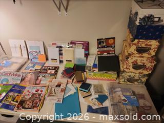 MaxSold Auction: Huge Lot card making craft supplies lot 609 - Ottawa (Ontario, Canada) SELLER MANAGED Downsizing Online Auction -  Cinnabar