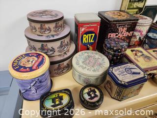 MaxSold Auction: Huge Metal Tin Collection Singer Thread Advertising More - Ottawa (Ontario, Canada) SELLER MANAGED Downsizing Online Auction -  Cinnabar