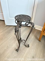 MaxSold Auction: Iron Plant stand lot 217 - Ottawa (Ontario, Canada) SELLER MANAGED Downsizing Online Auction -  Cinnabar