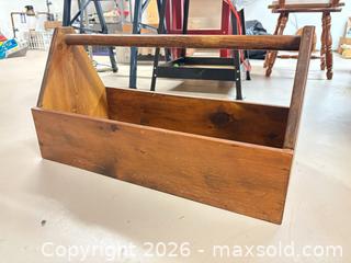 MaxSold Auction: Large wooden tool box  - Ottawa (Ontario, Canada) SELLER MANAGED Downsizing Online Auction -  Cinnabar