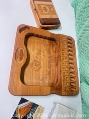 MaxSold Auction: Michaud toys shut the box and playing cards holder wood toys - Ottawa (Ontario, Canada) SELLER MANAGED Downsizing Online Auction -  Cinnabar