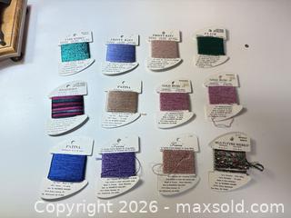 MaxSold Auction: Needlepoint ribbon collection, cotton, sparkly, Bucilla 100% Pure Silk - Ottawa (Ontario, Canada) SELLER MANAGED Downsizing Online Auction -  Cinnabar
