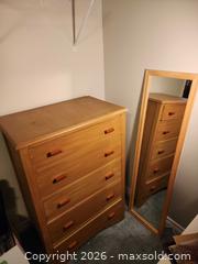 MaxSold Auction: Old 5 Drawer Dresser and Mirror - Ottawa (Ontario, Canada) SELLER MANAGED Downsizing Online Auction -  Cinnabar