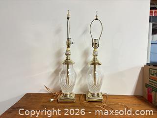 MaxSold Auction: Pair of Cristal D’Arques lamps - Ottawa (Ontario, Canada) SELLER MANAGED Downsizing Online Auction -  Cinnabar