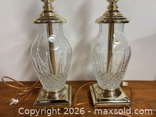 MaxSold Auction: Pair of Cristal D’Arques lamps - Ottawa (Ontario, Canada) SELLER MANAGED Downsizing Online Auction -  Cinnabar