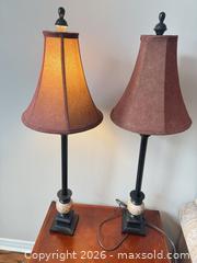 MaxSold Auction: Pair of tall table lamps  - Ottawa (Ontario, Canada) SELLER MANAGED Downsizing Online Auction -  Cinnabar