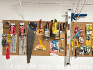 MaxSold Auction: Peg board full of tools from workshop - Ottawa (Ontario, Canada) SELLER MANAGED Downsizing Online Auction -  Cinnabar