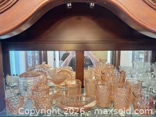MaxSold Auction: Pink depression glass lot  - Ottawa (Ontario, Canada) SELLER MANAGED Downsizing Online Auction -  Cinnabar