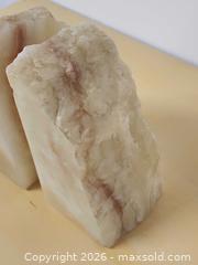 MaxSold Auction: Retro MCM Stone Bookends  - Ottawa (Ontario, Canada) SELLER MANAGED Downsizing Online Auction -  Cinnabar