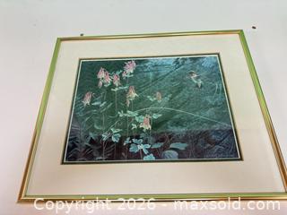 MaxSold Auction: Robert Bateman hummingbird print  - Ottawa (Ontario, Canada) SELLER MANAGED Downsizing Online Auction -  Cinnabar