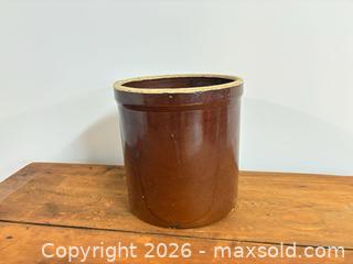MaxSold Auction: Robinson Ramsbottom 5 gallon crock  - Ottawa (Ontario, Canada) SELLER MANAGED Downsizing Online Auction -  Cinnabar