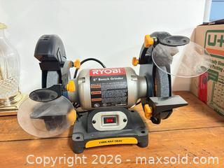 MaxSold Auction: Ryobi 6” Bench Grinder - Ottawa (Ontario, Canada) SELLER MANAGED Downsizing Online Auction -  Cinnabar
