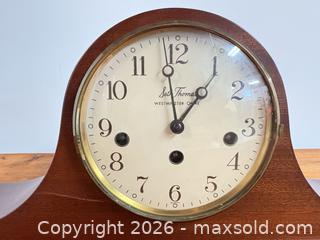 MaxSold Auction: Seth Thomas Tambour Westminster Chime Clock - Ottawa (Ontario, Canada) SELLER MANAGED Downsizing Online Auction -  Cinnabar