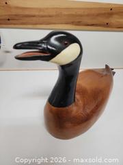 MaxSold Auction: Signed Canada Goose Wood Decoy - Ottawa (Ontario, Canada) SELLER MANAGED Downsizing Online Auction -  Cinnabar