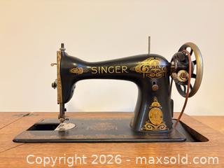MaxSold Auction: Singer Treadle Sewing Machine  - Ottawa (Ontario, Canada) SELLER MANAGED Downsizing Online Auction -  Cinnabar