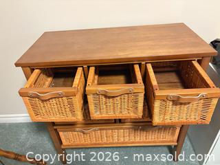 MaxSold Auction: Six drawer wicker basket dresser Lot 666 - Ottawa (Ontario, Canada) SELLER MANAGED Downsizing Online Auction -  Cinnabar